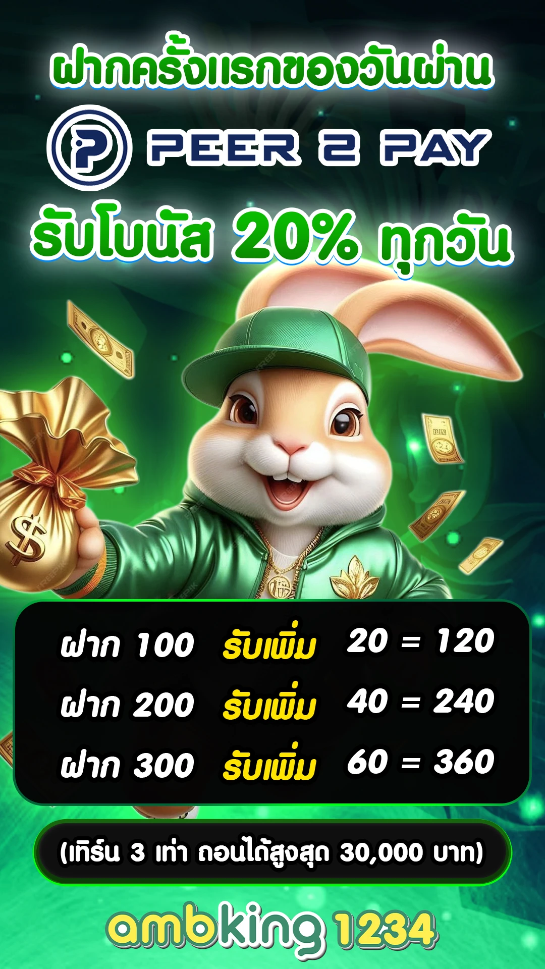 โปร100 ถอนไม่อั้น รวมค่าย - แบนเนอร์โปรโมชั่น
